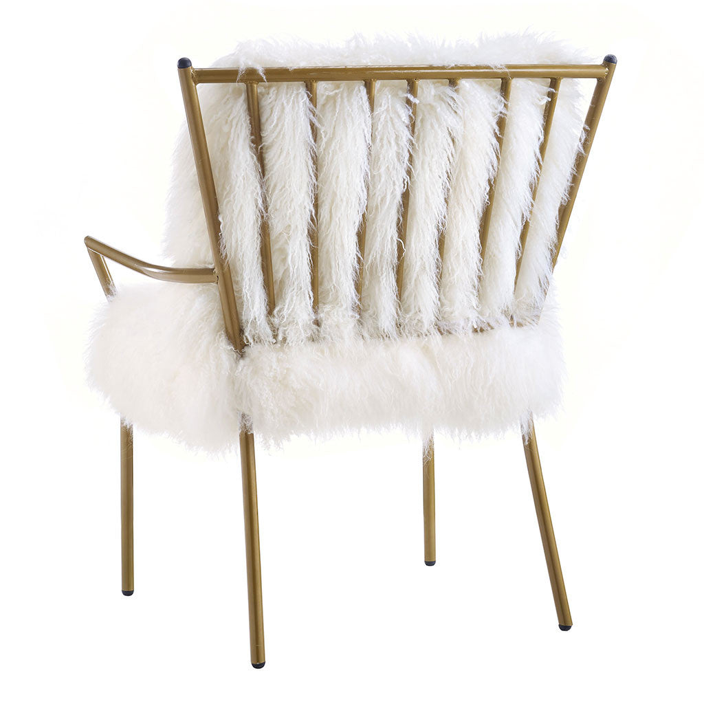 Leary Sheepskin Chair White
