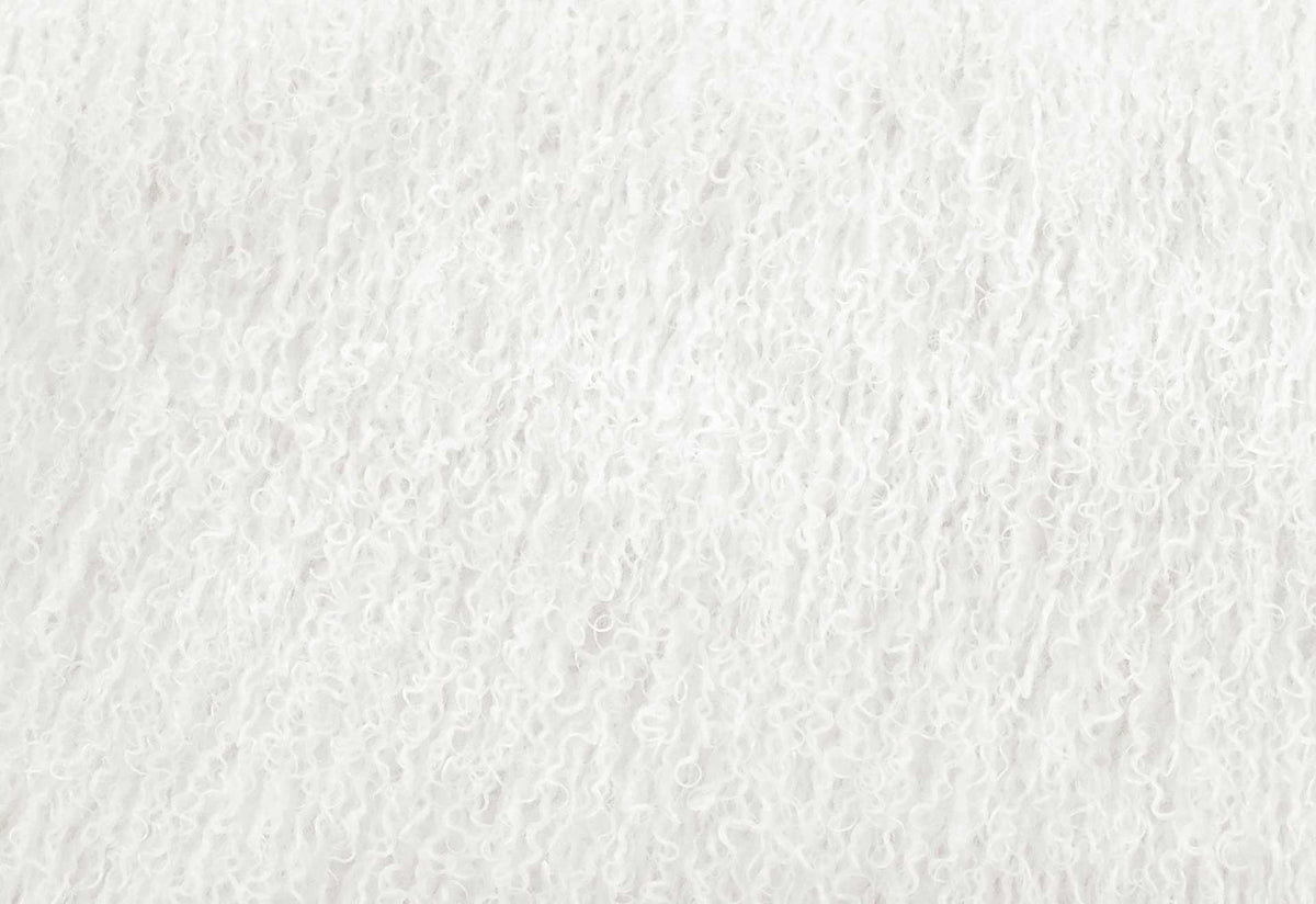 Sorel Sheepskin Lucite Chair White