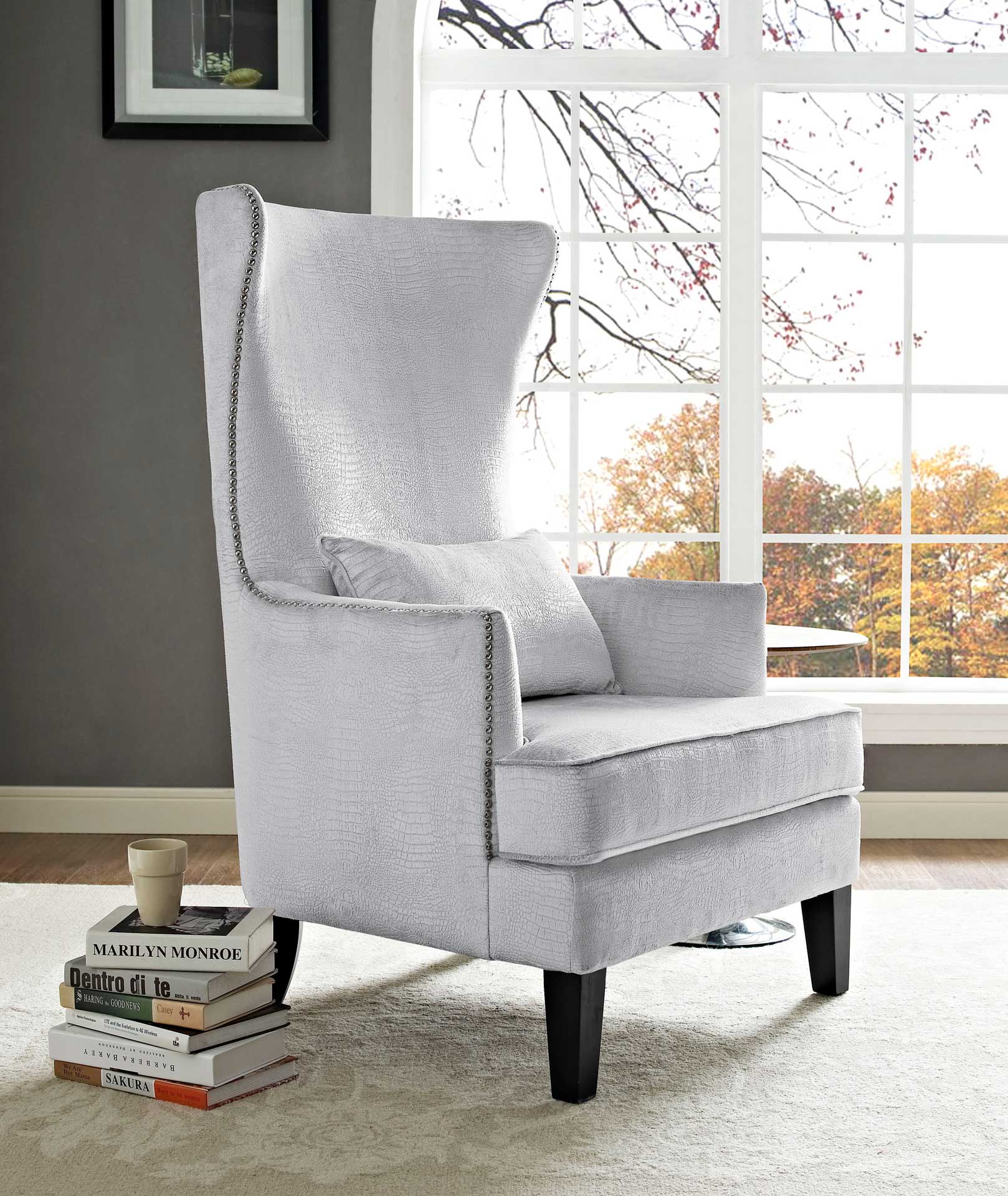 Brantley Tall Chair Silver