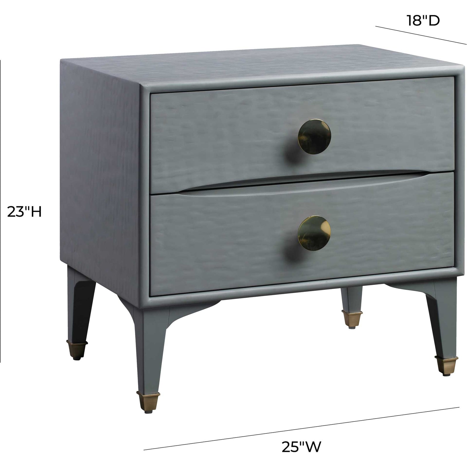 Dixie Nightstand Gray