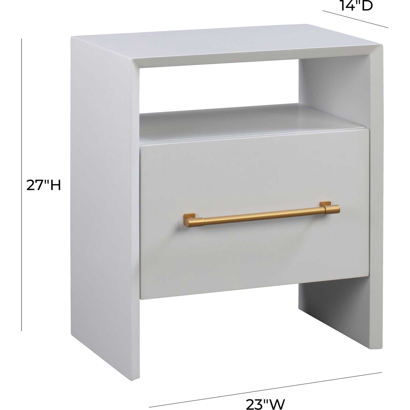 Lilac Nightstand White