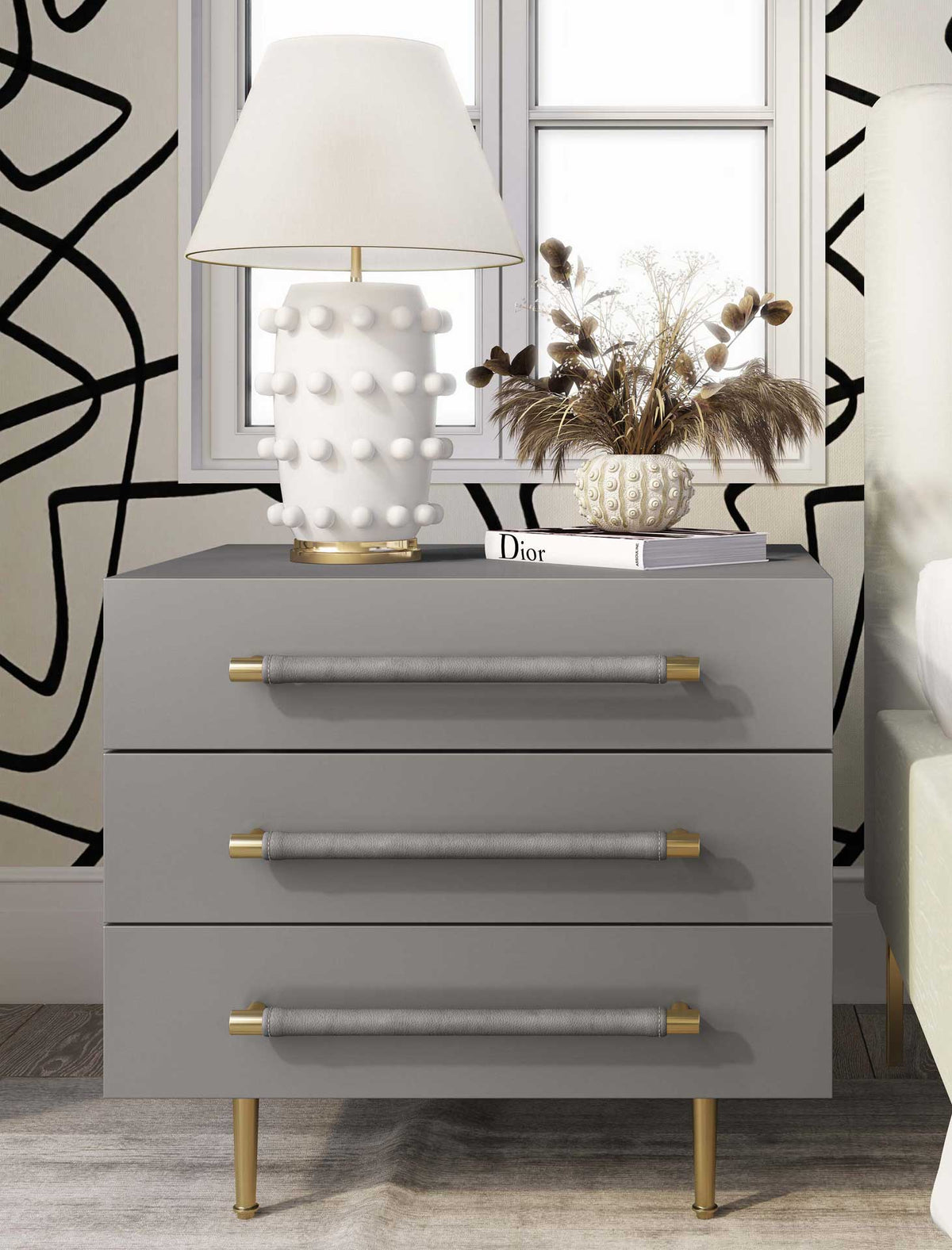 Trey Nightstand Gray