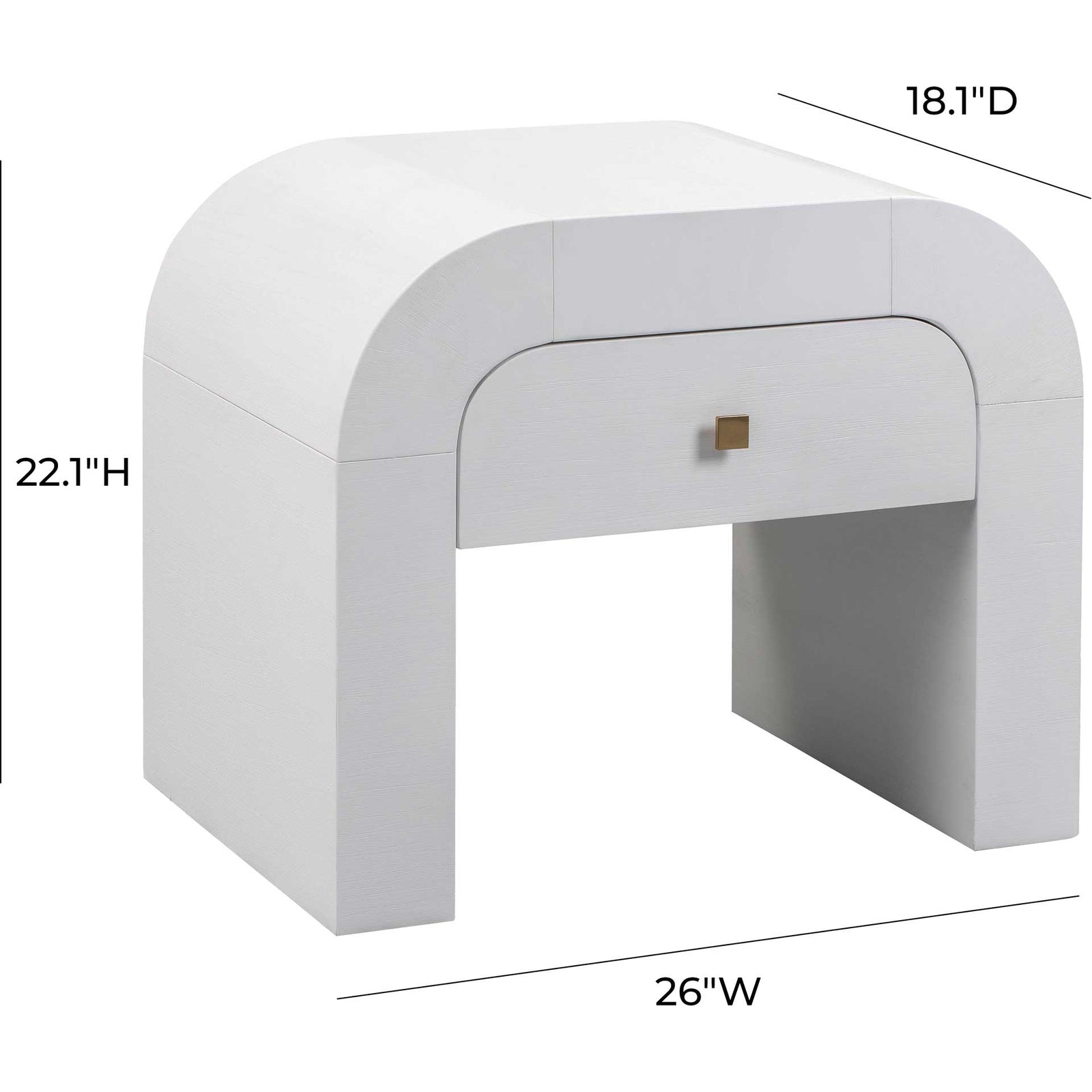 Hydra Nightstand White