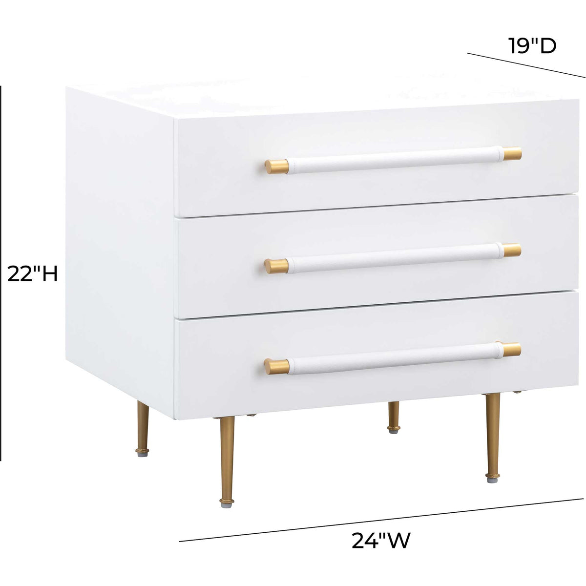 Trey Nightstand White