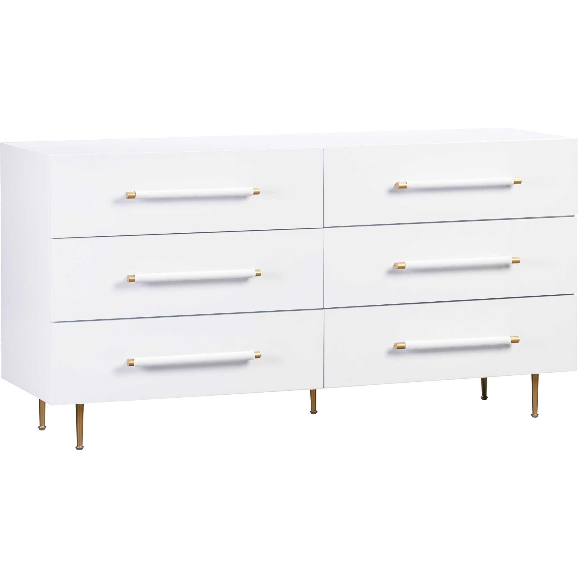 Trident - 6 Drawer Dresser - White Trident - 6 Drawer Dresser - White