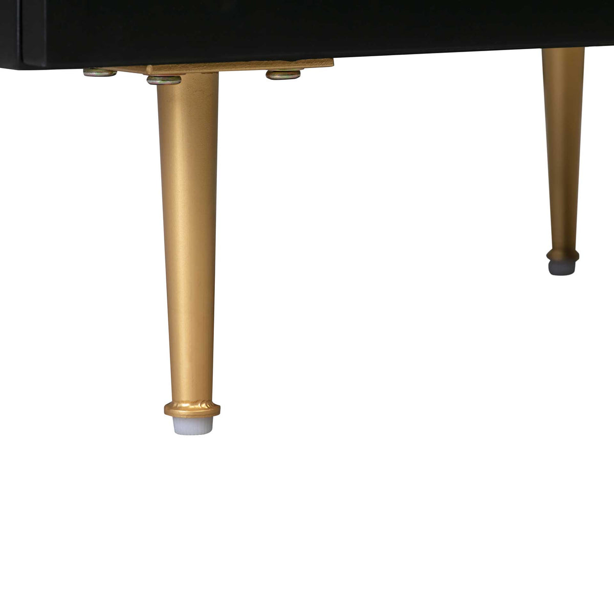 Trey 6 Drawer Dresser Black/Brass