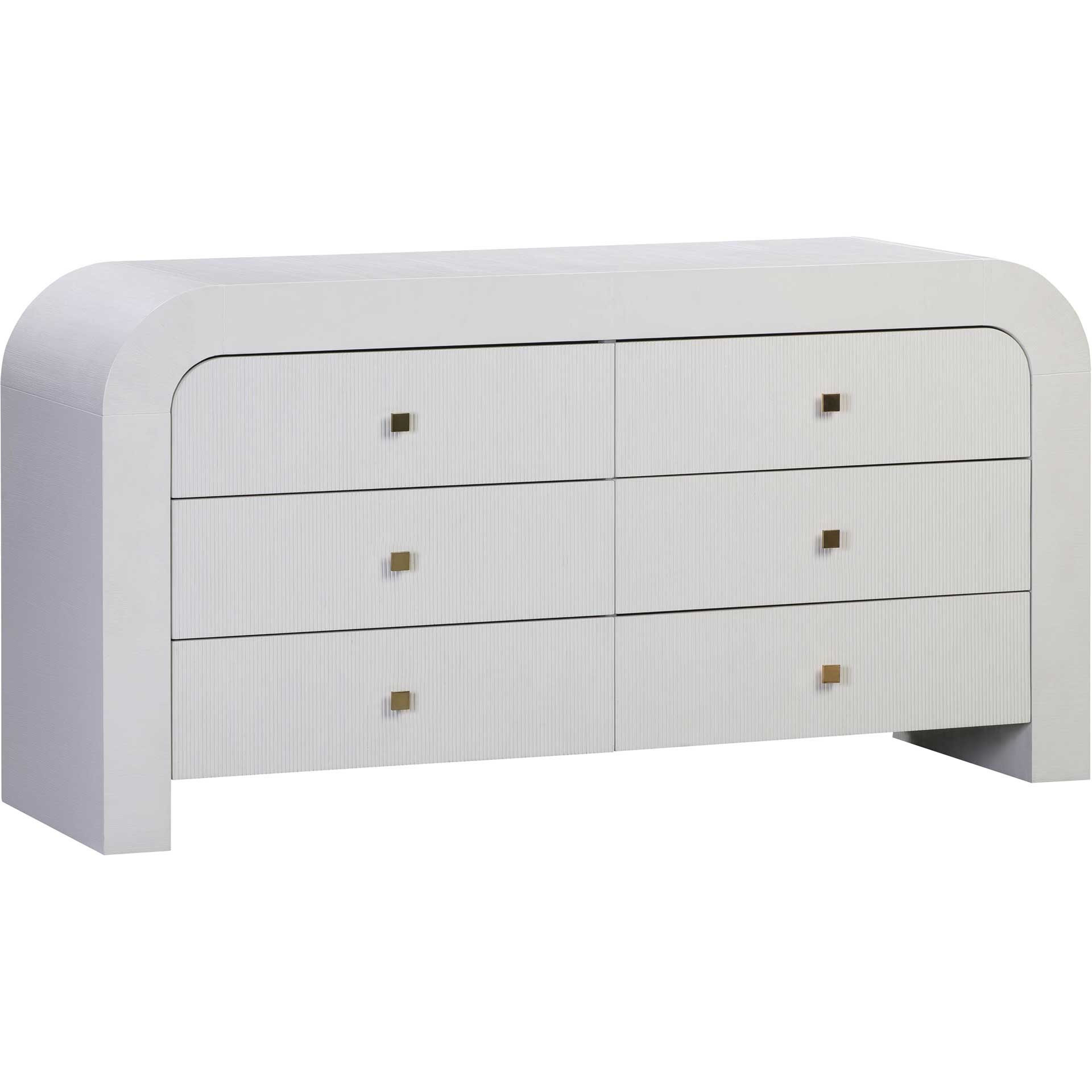 Hydra 6 Drawer Dresser White