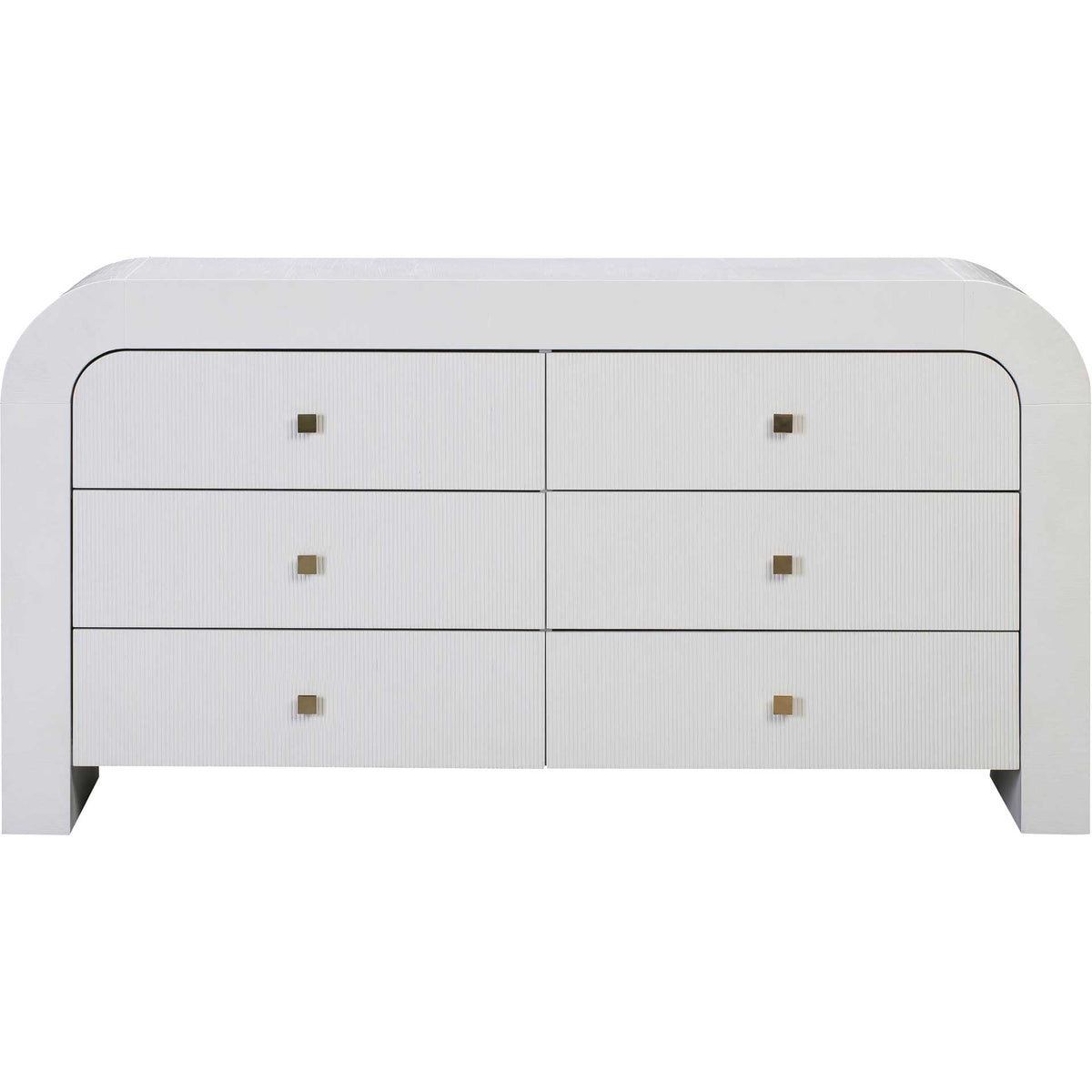 Hydra 6 Drawer Dresser White