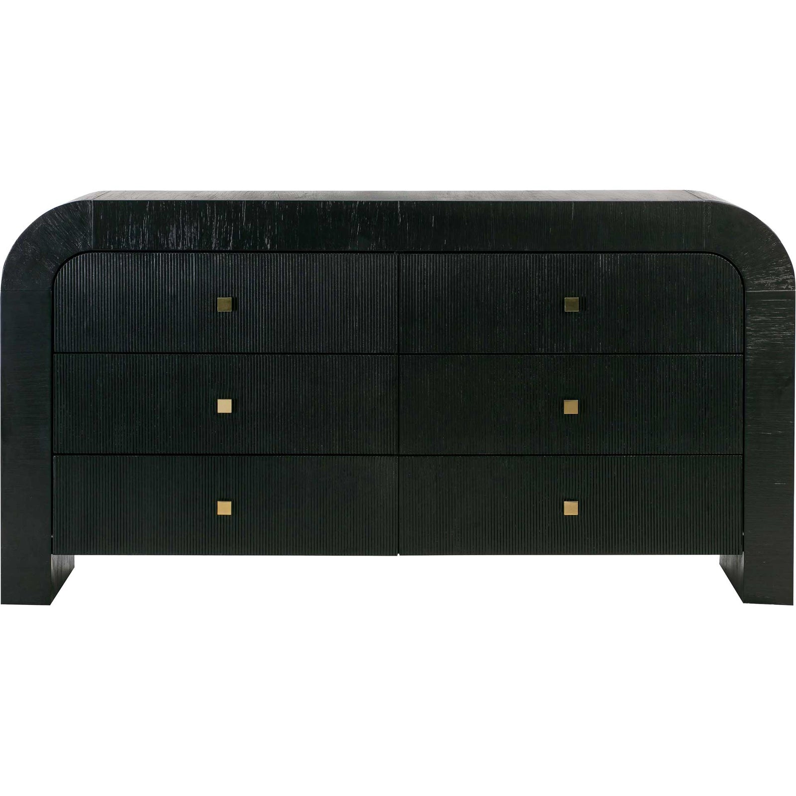 Hydra 6 Drawer Dresser Black