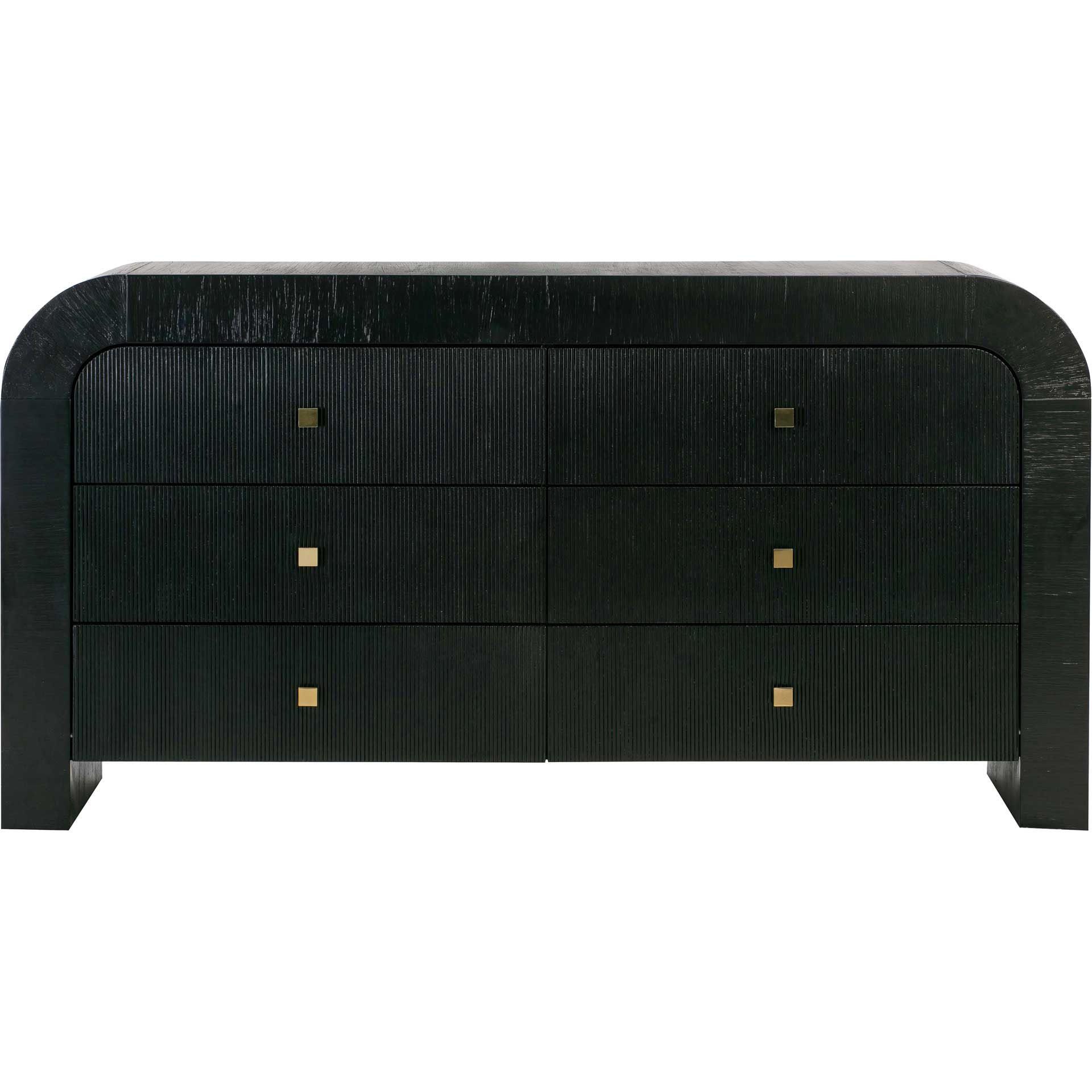 TOV Furniture Hump 6 Drawer Black Dresser TOV Furniture Hump 6 Drawer Black Dresser