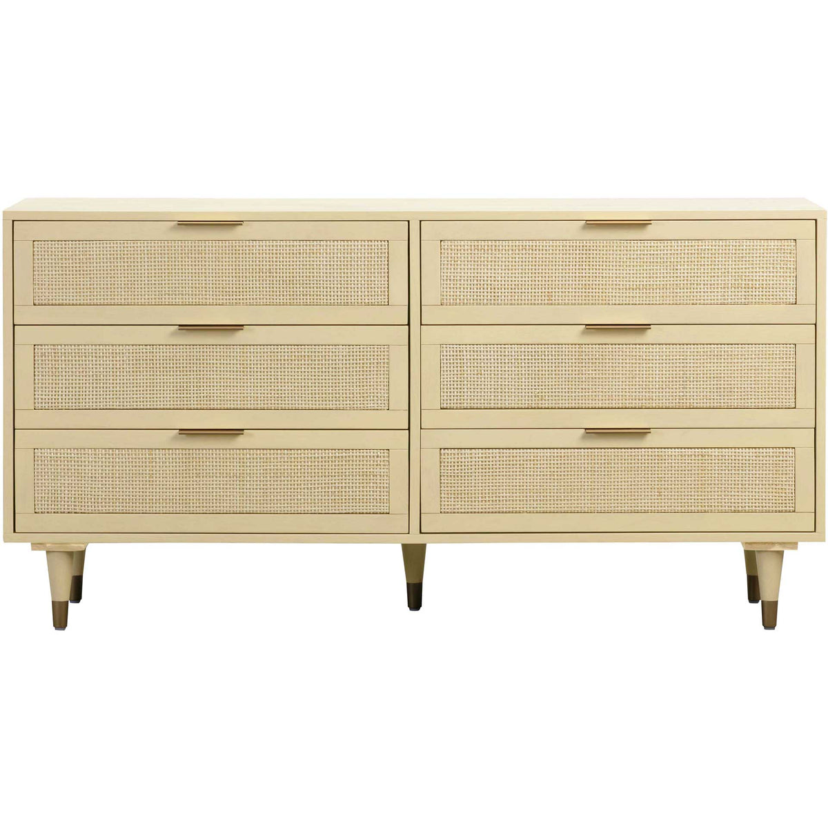 Sidney 6 Drawer Dresser Buttermilk