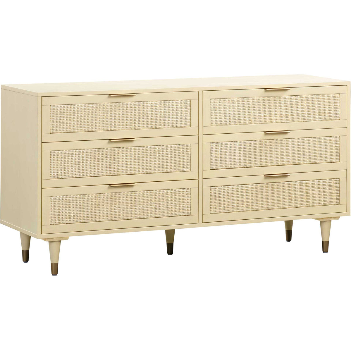 Sidney 6 Drawer Dresser Buttermilk