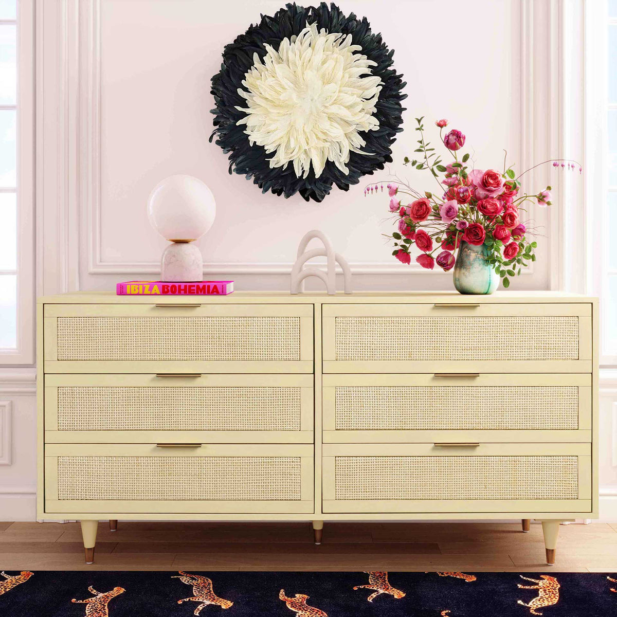 Sidney 6 Drawer Dresser Buttermilk