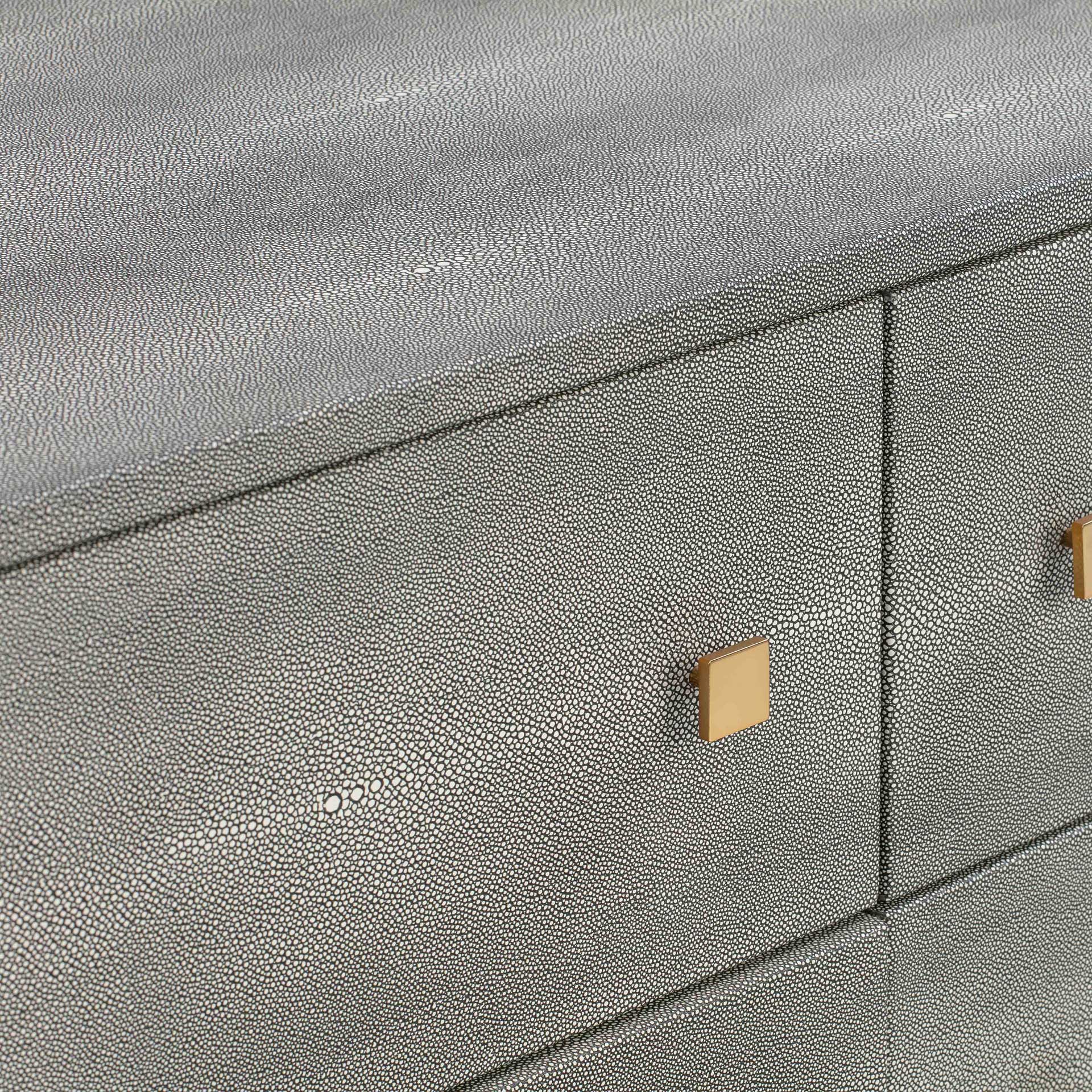 Pedro Shagreen 6 Drawer Dresser Gray