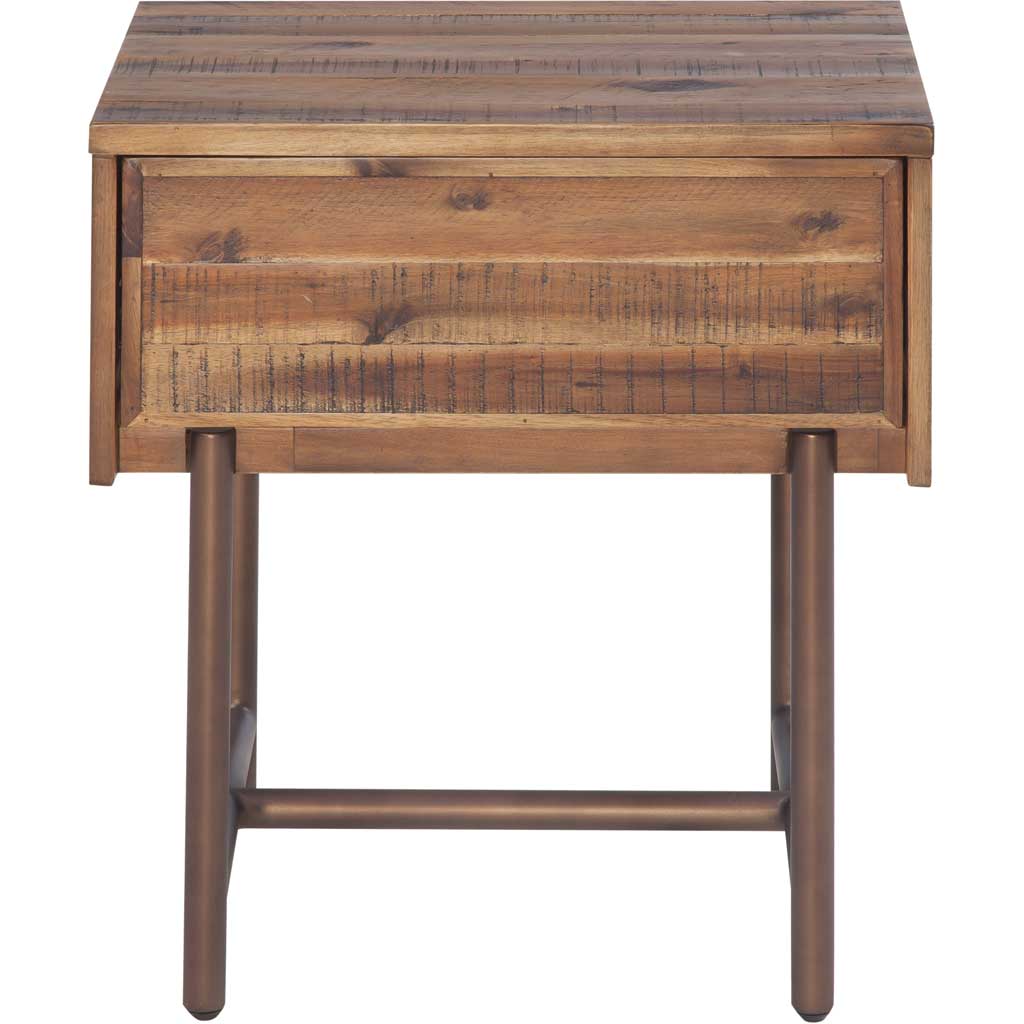 Boston Wooden Nightstand Brown