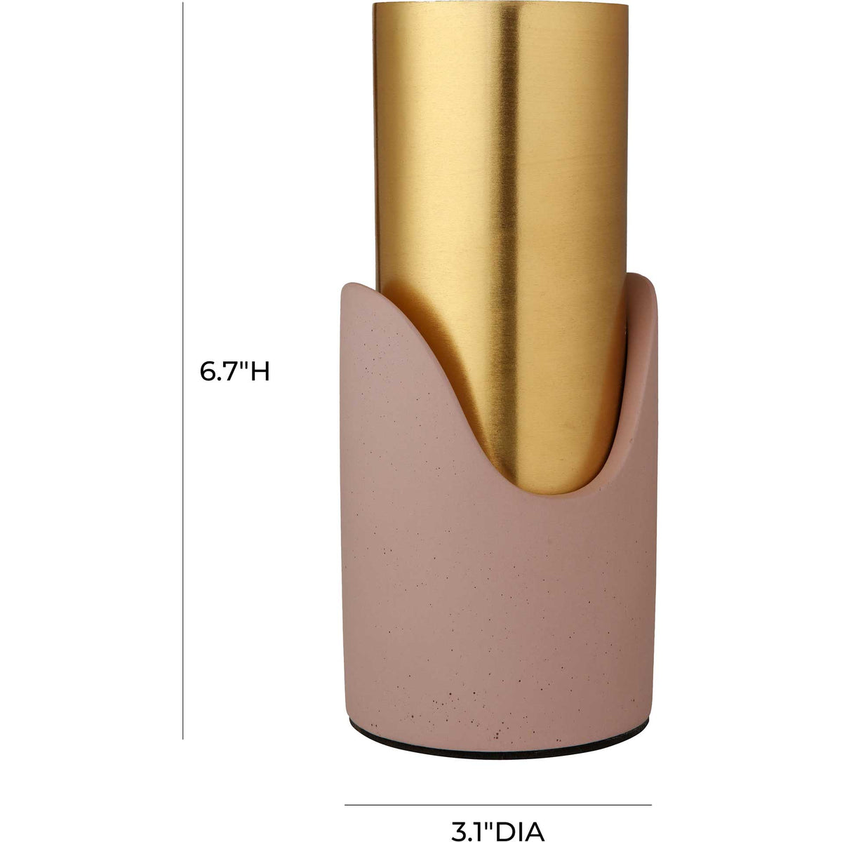 Piper Concrete Vase Pink