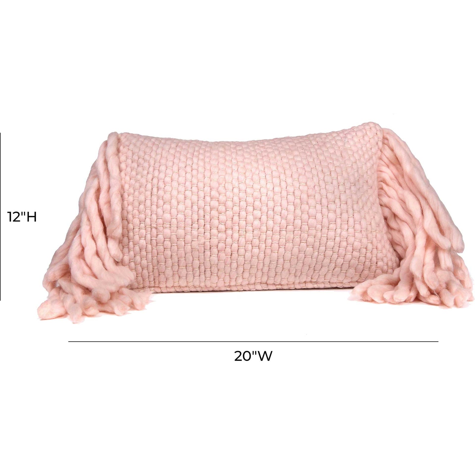 Affinity Wool Pillow Blush