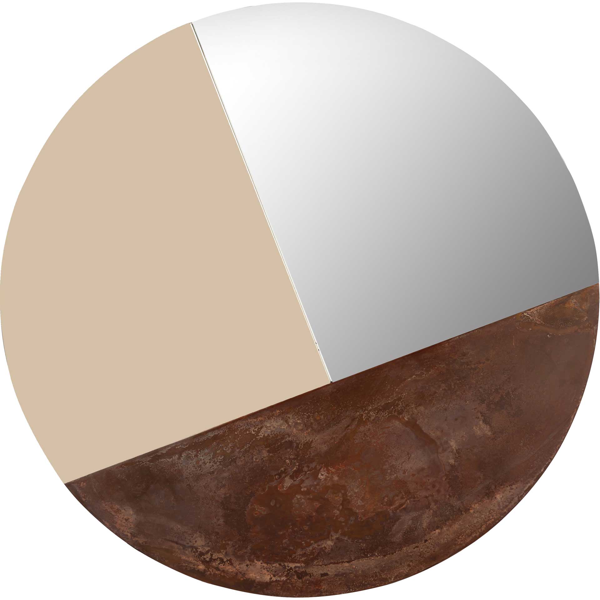 Milena Round Mirror Copper