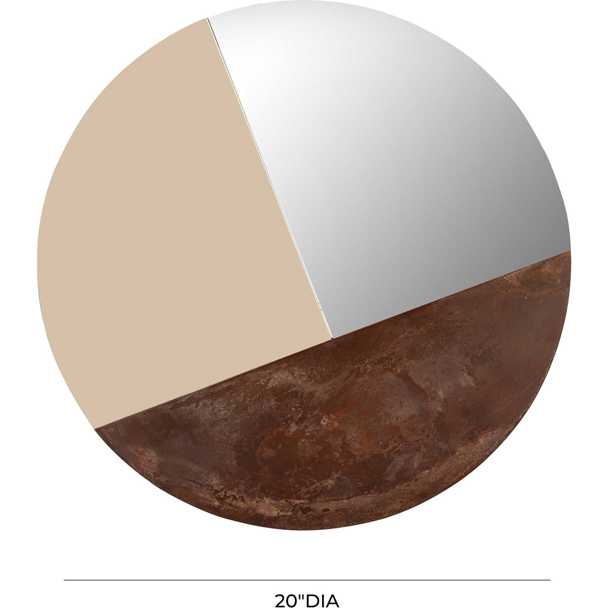 Milena Round Mirror Copper