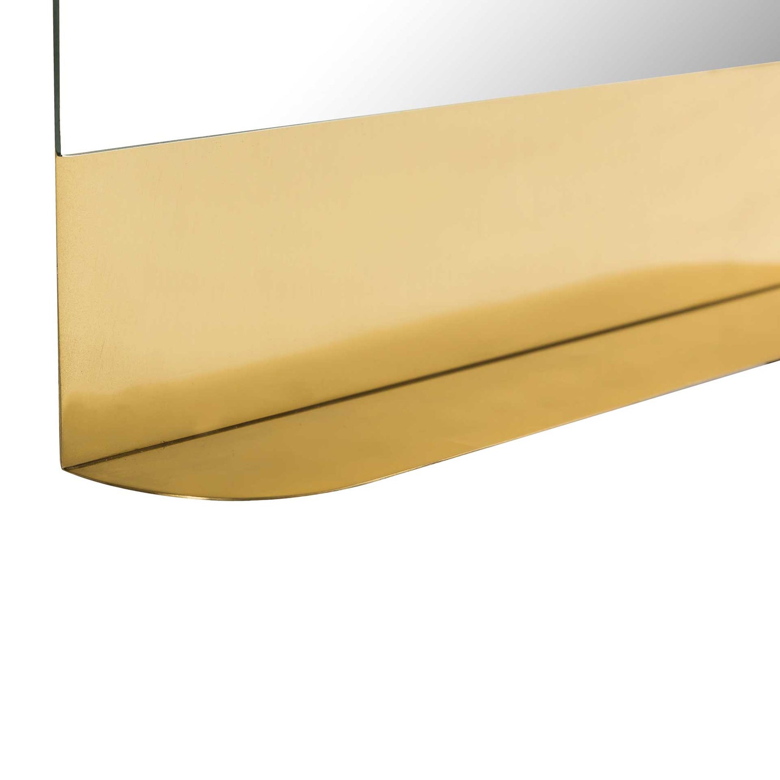 Tribeca Square Mirror Brass