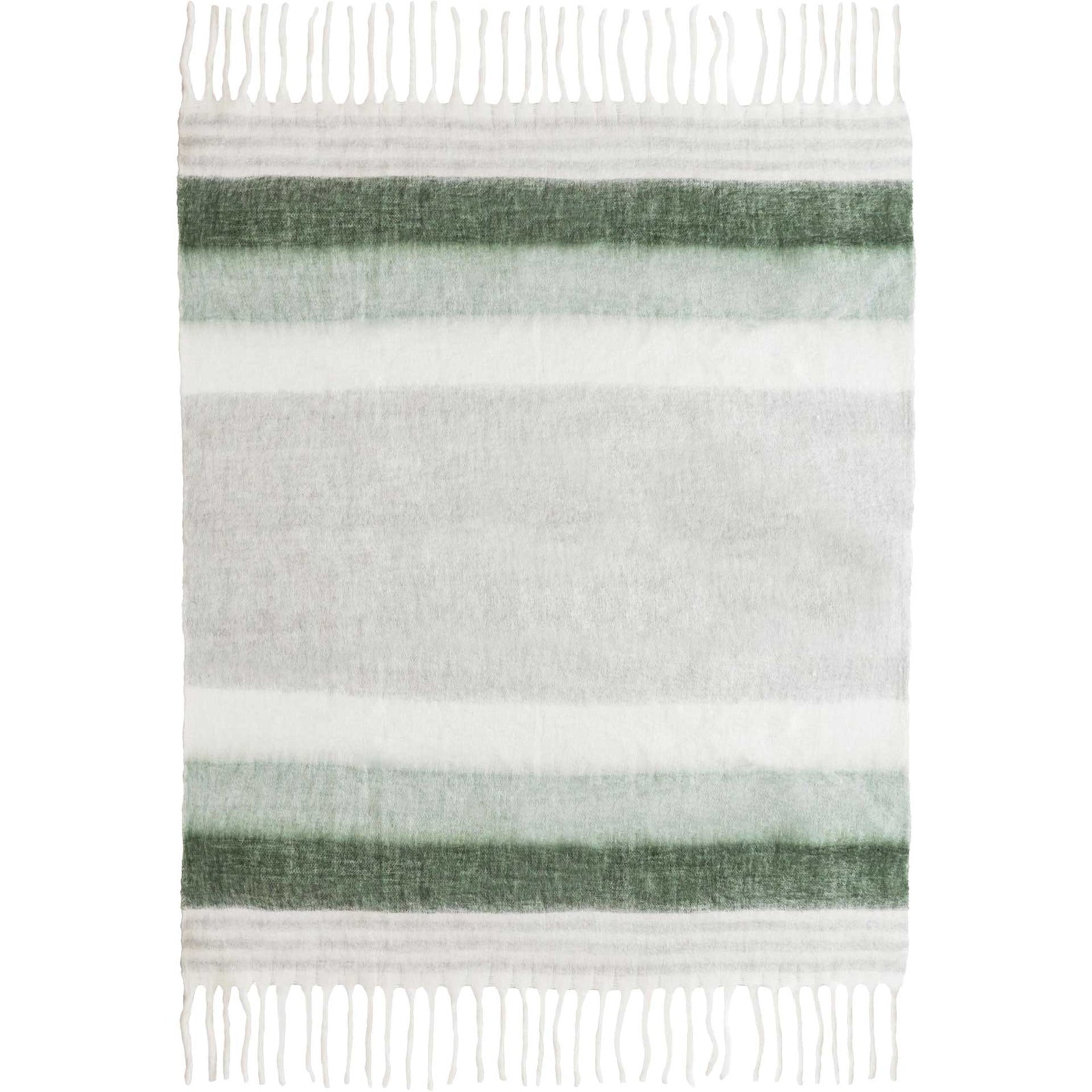 Affinity Wool Throw Green