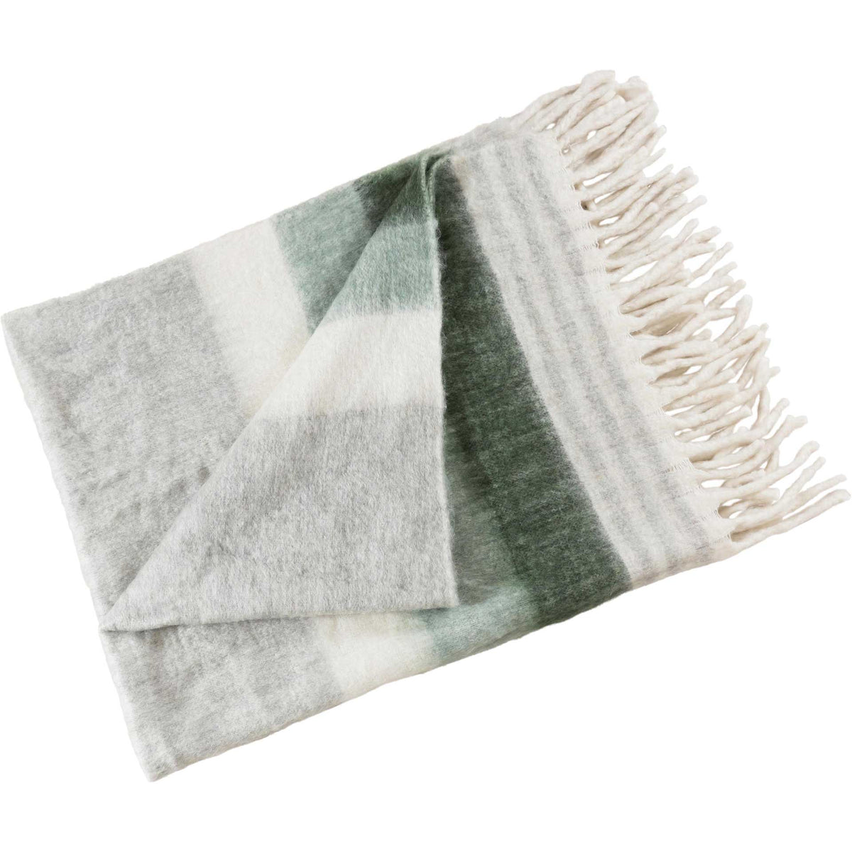 Affinity Wool Throw Green