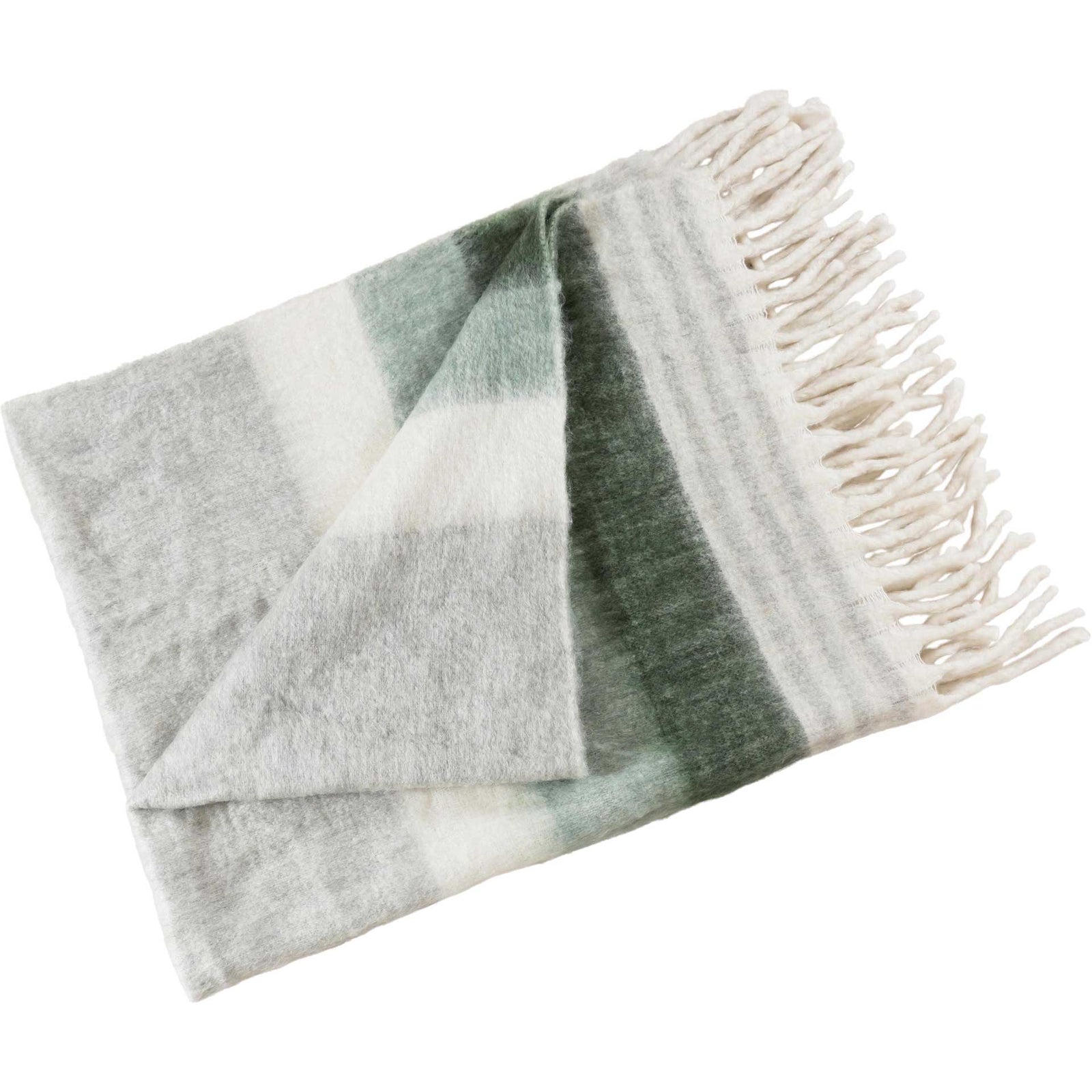 Affinity Wool Throw Green