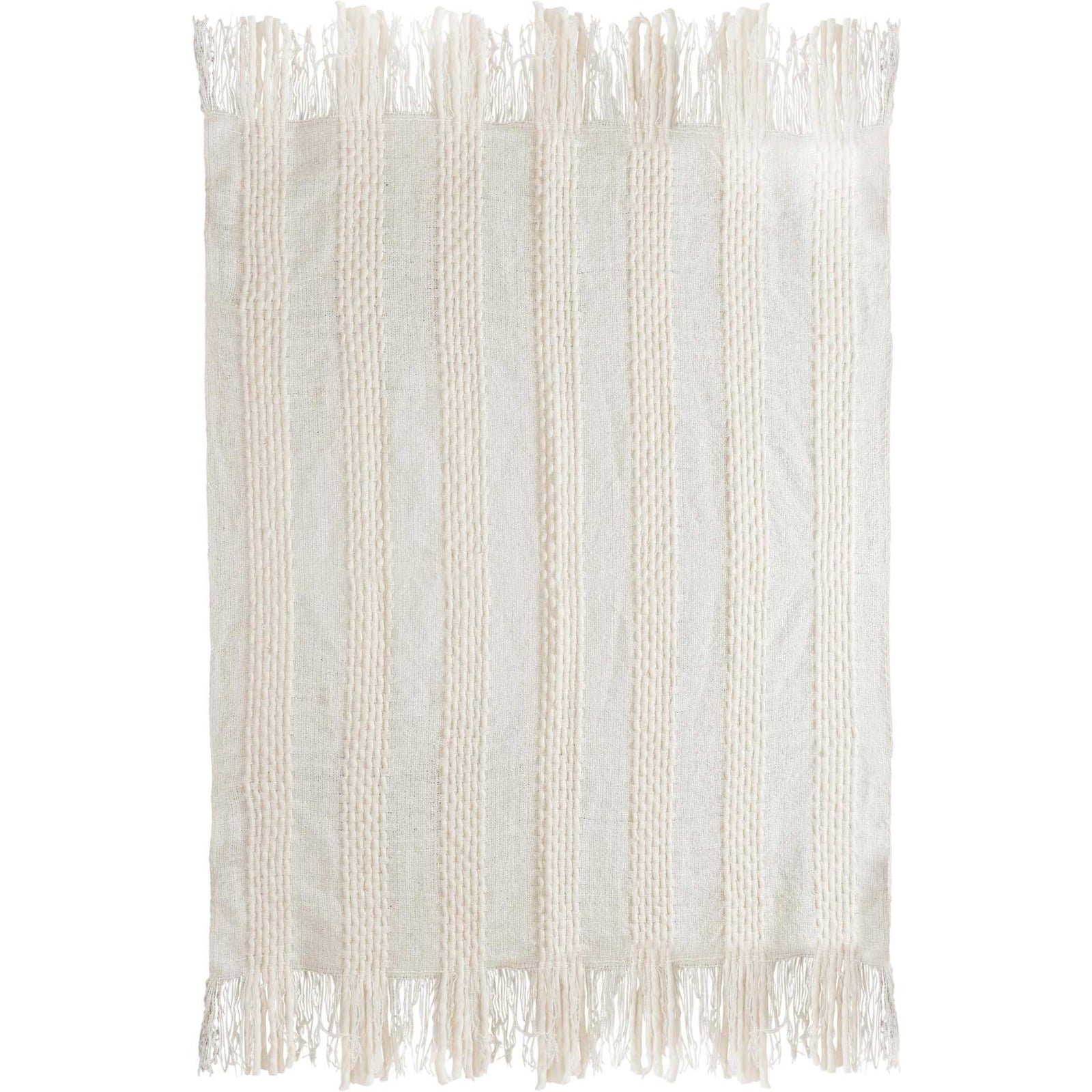 Liliana Cotton Throw White