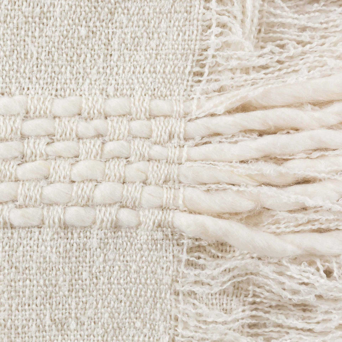 Liliana Cotton Throw White