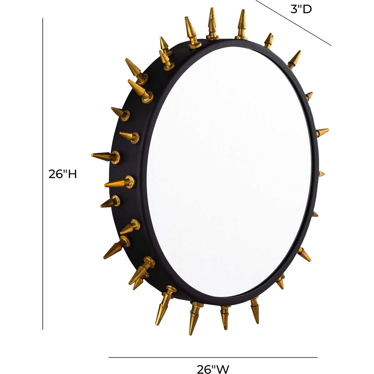 Dalit Mirror Brass/Black