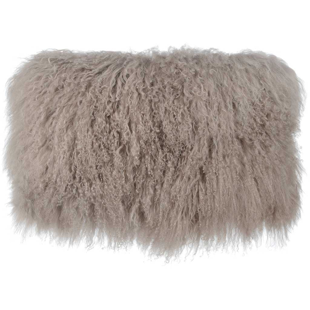 Tibetan Sheep Long Pillow Sandy Brown