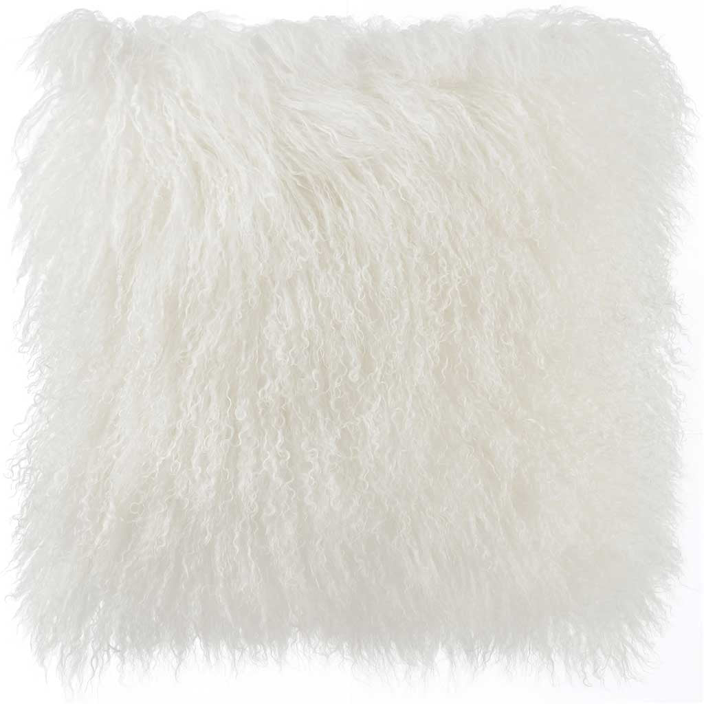 Tibetan Sheep Pillow White