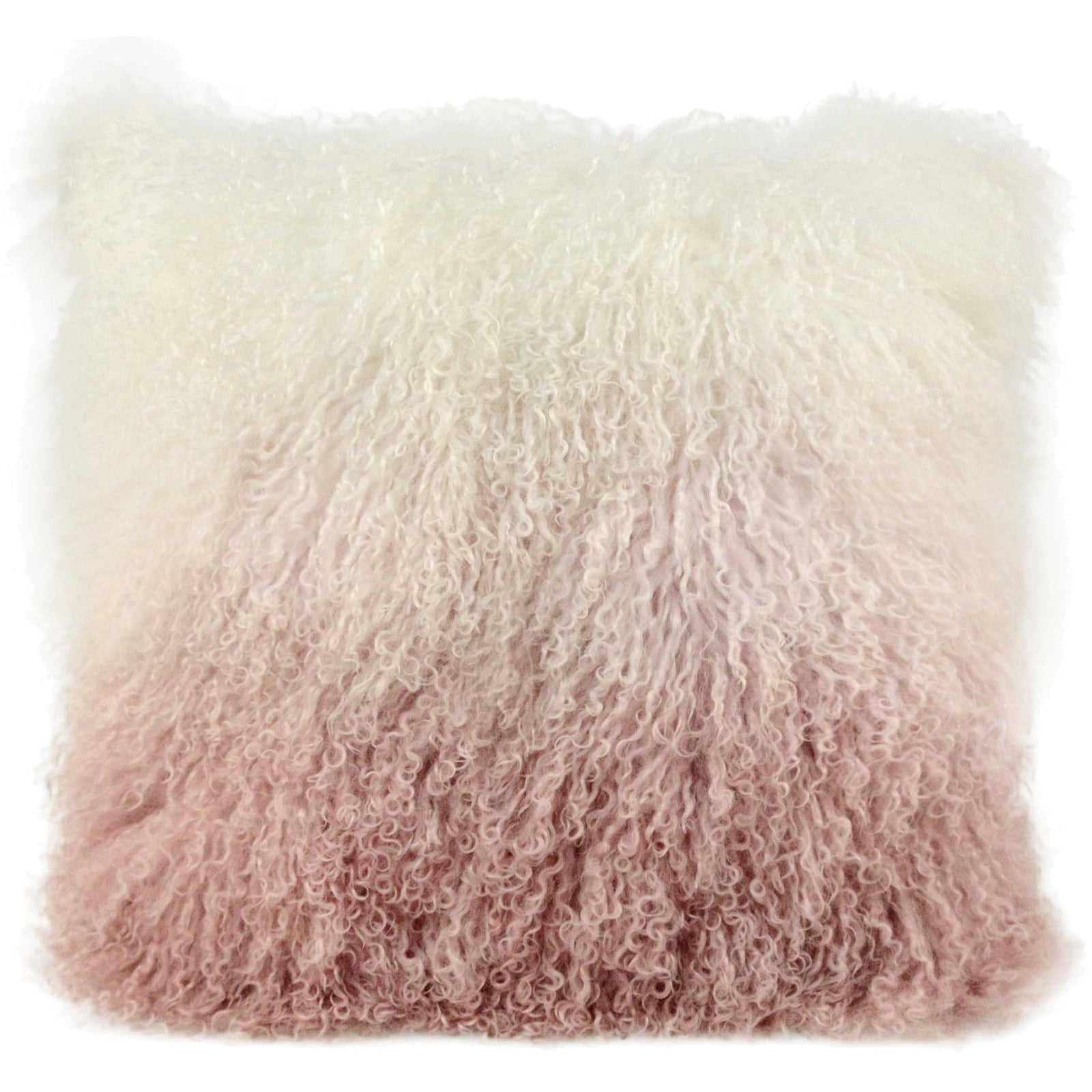 Tibetan Sheep Pillow Blush/White