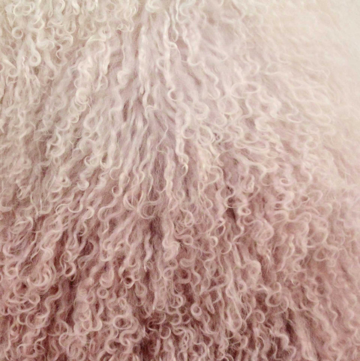 Tibetan Sheep Pillow Blush/White