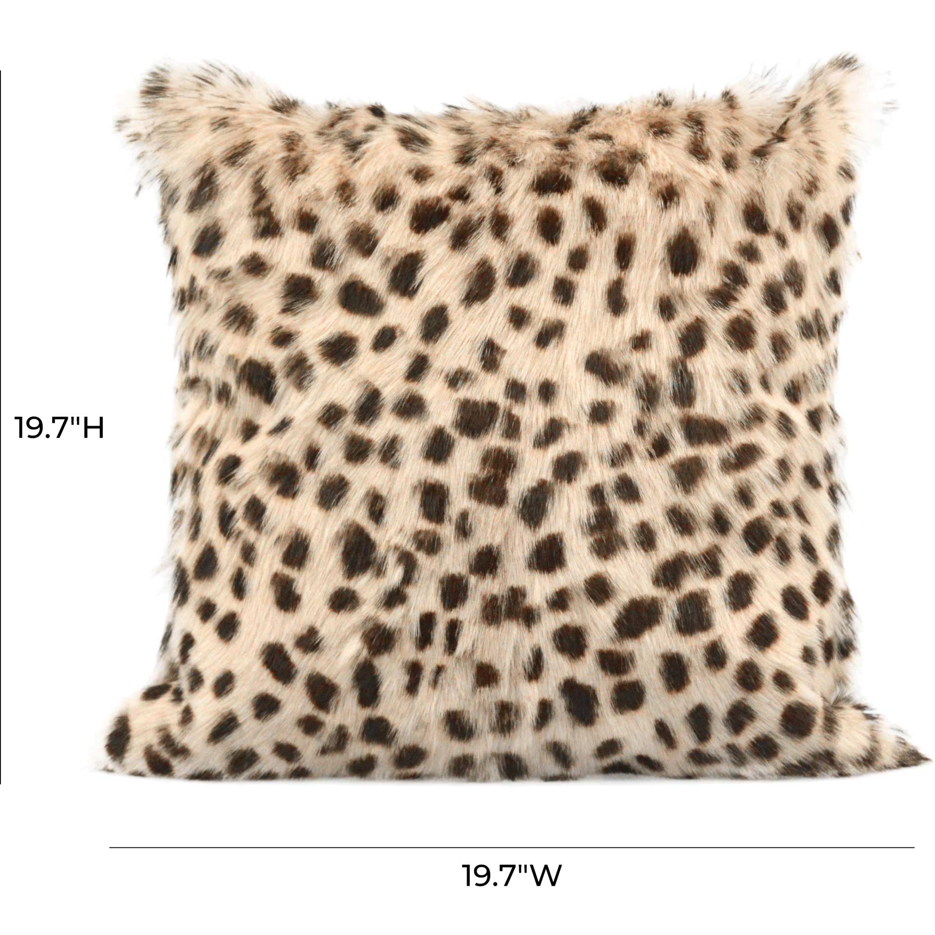 Leisure Goatskin Pillow Leopard