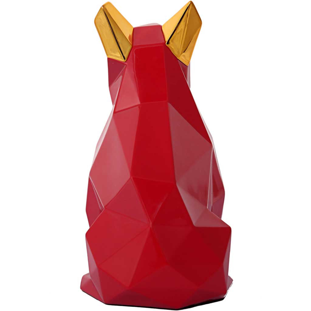 Mans Best Friend Sculpture Red/Gold
