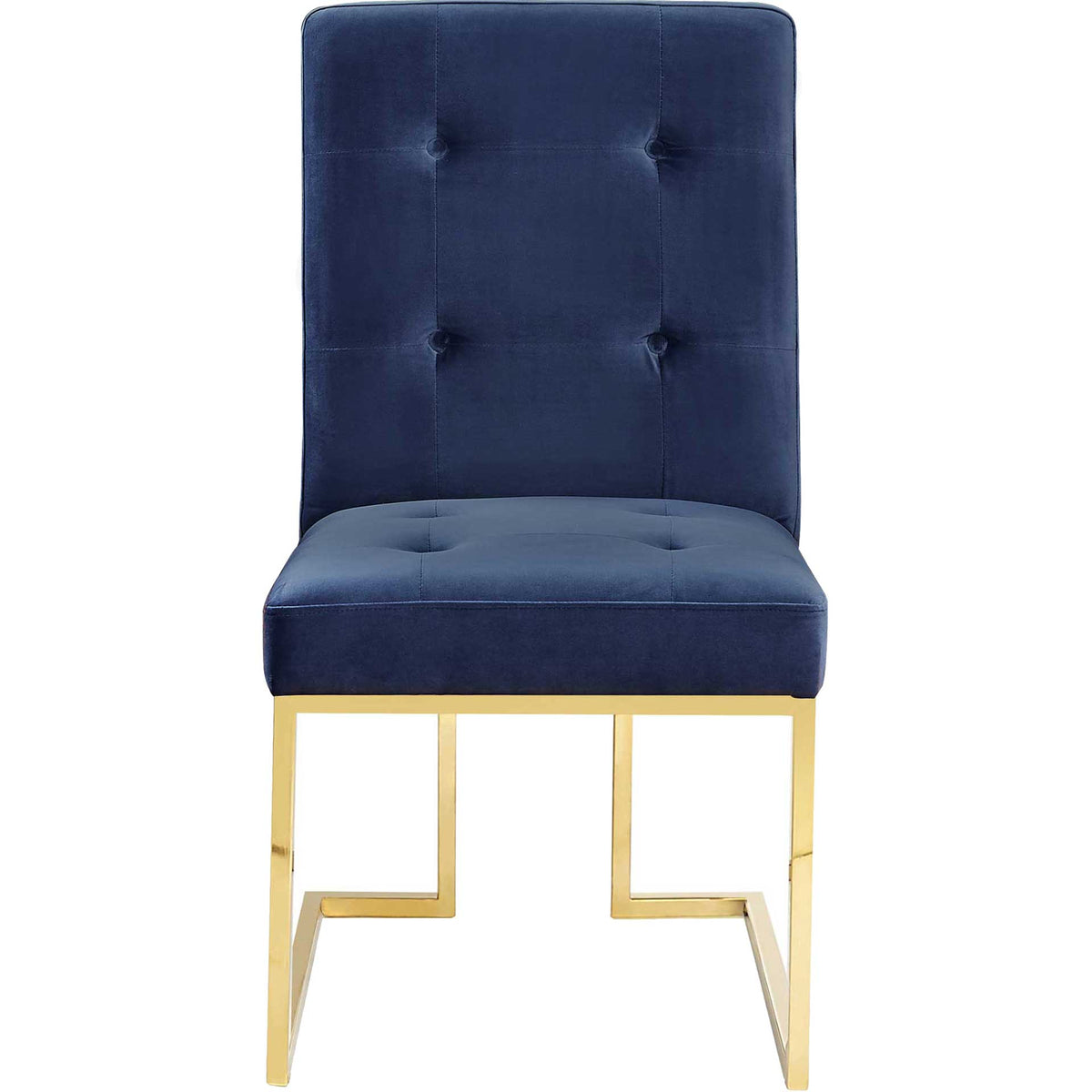 Akito Velvet Chair Navy (Set of 2)