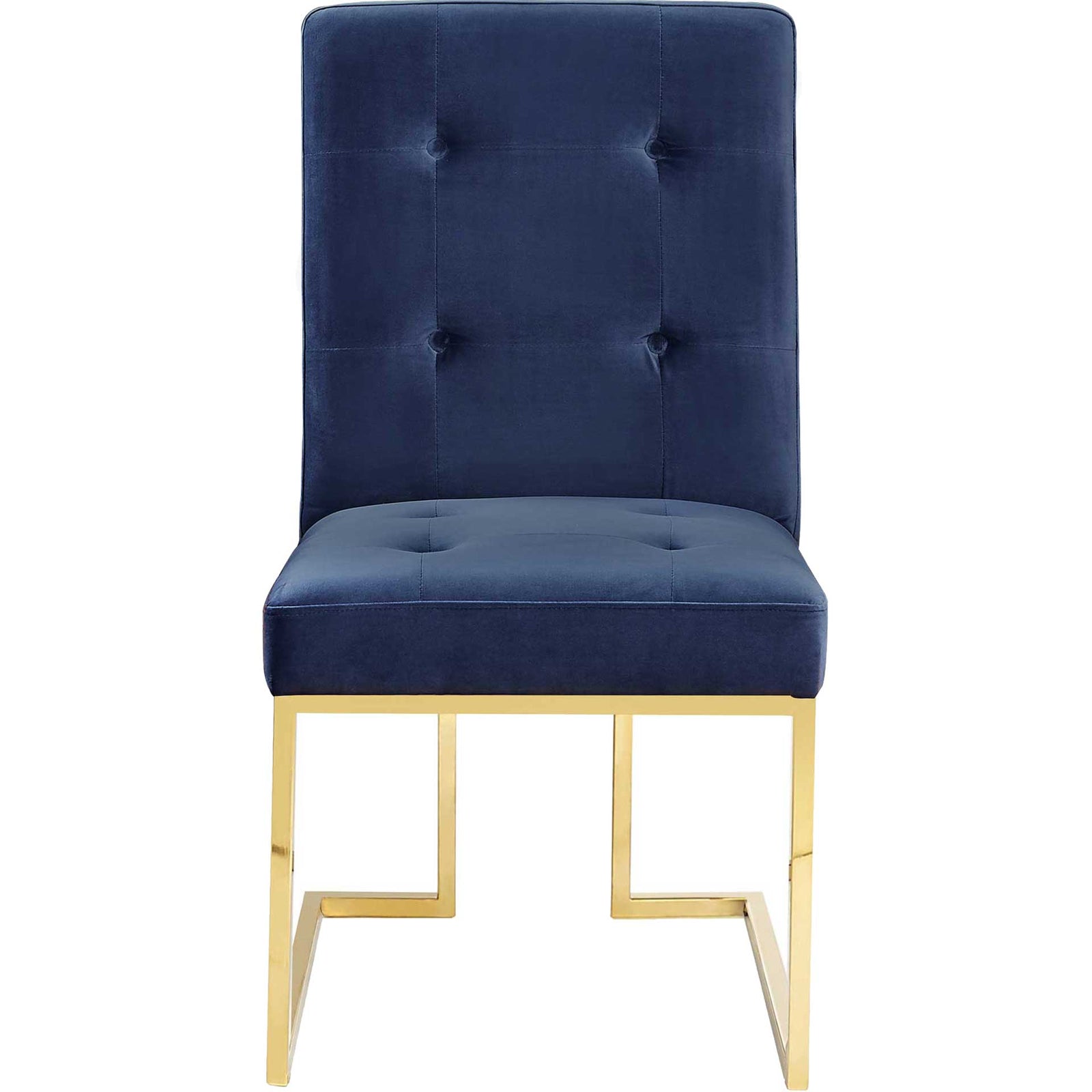 Akito Velvet Chair Navy (Set of 2)