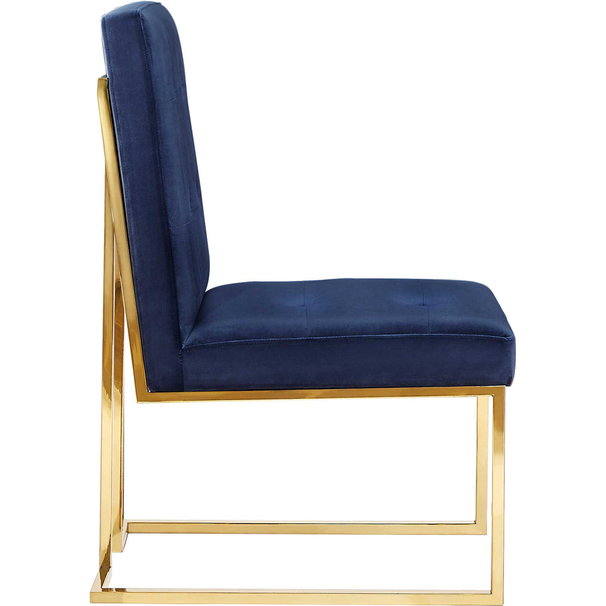 Akito Velvet Chair Navy (Set of 2)