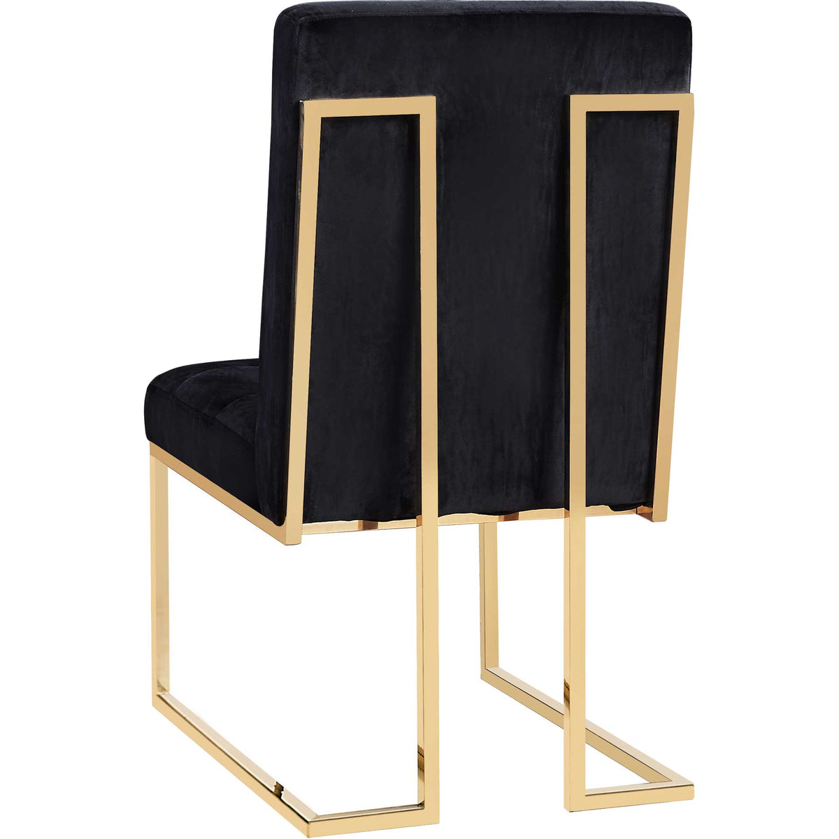 Akito Velvet Chair Black (Set of 2)