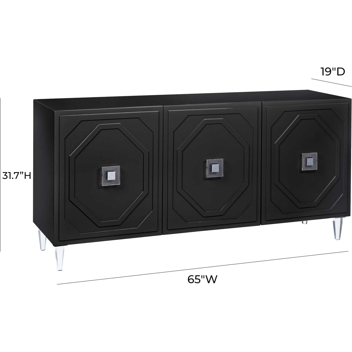 Anahi Lacquer Buffet Black