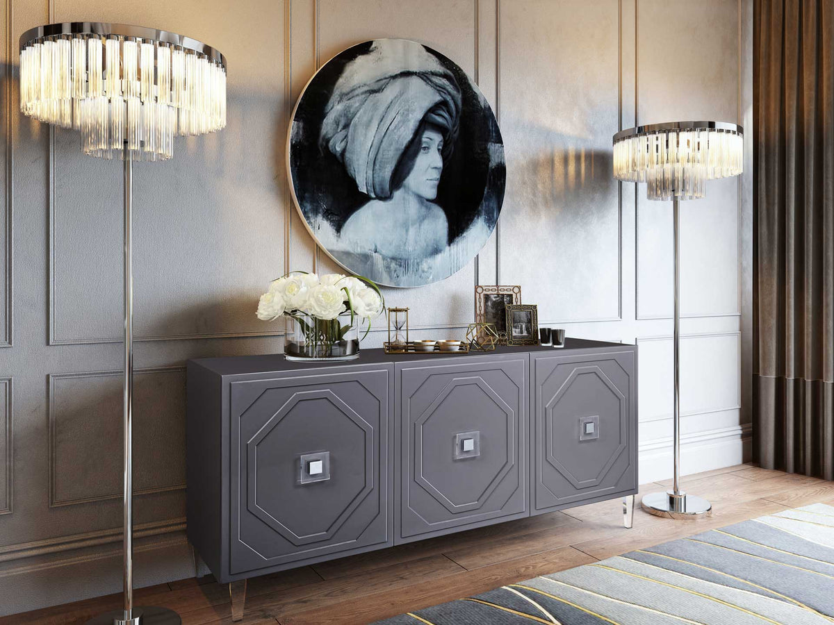 Anahi Lacquer Buffet Gray