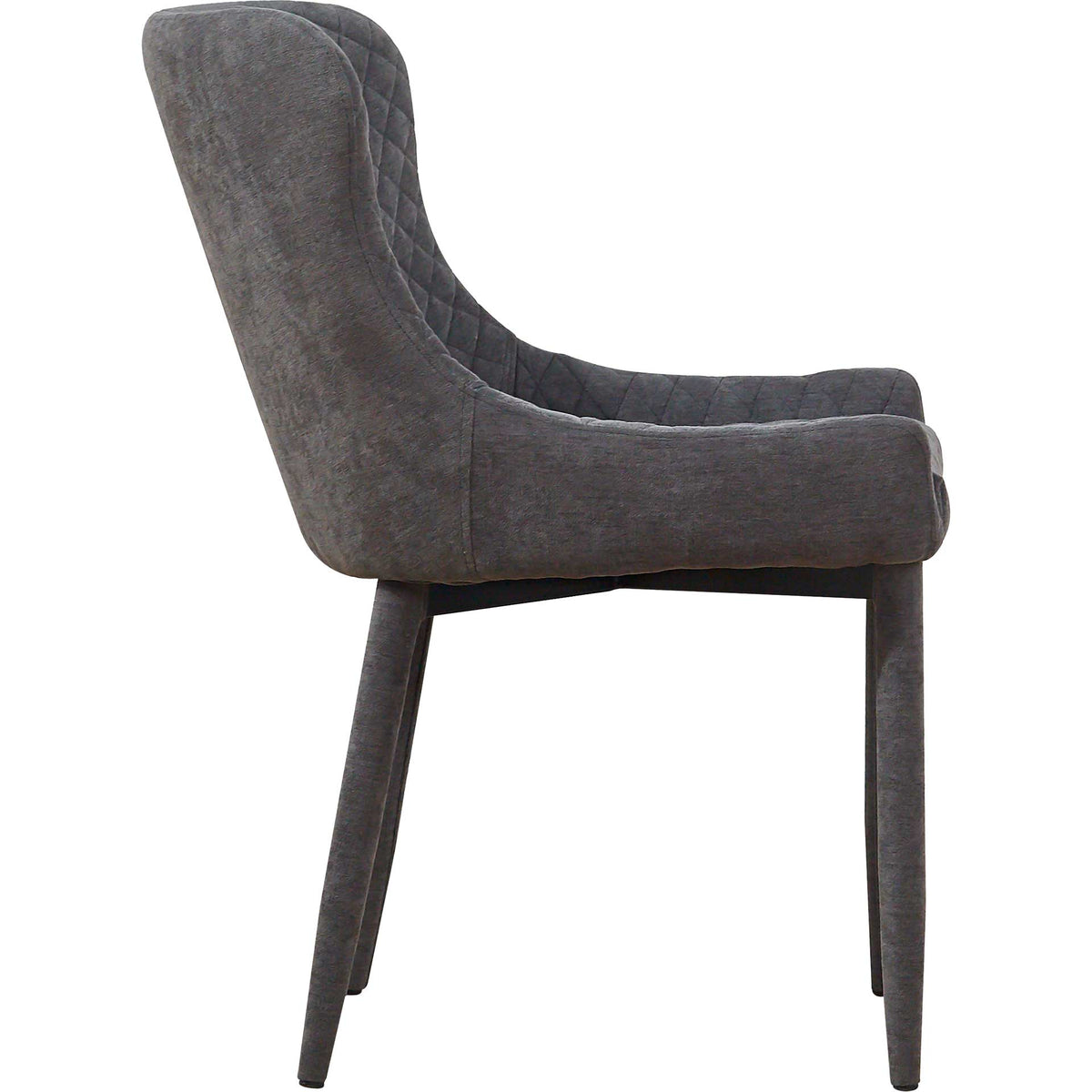 Dorian Velvet Chair Gray