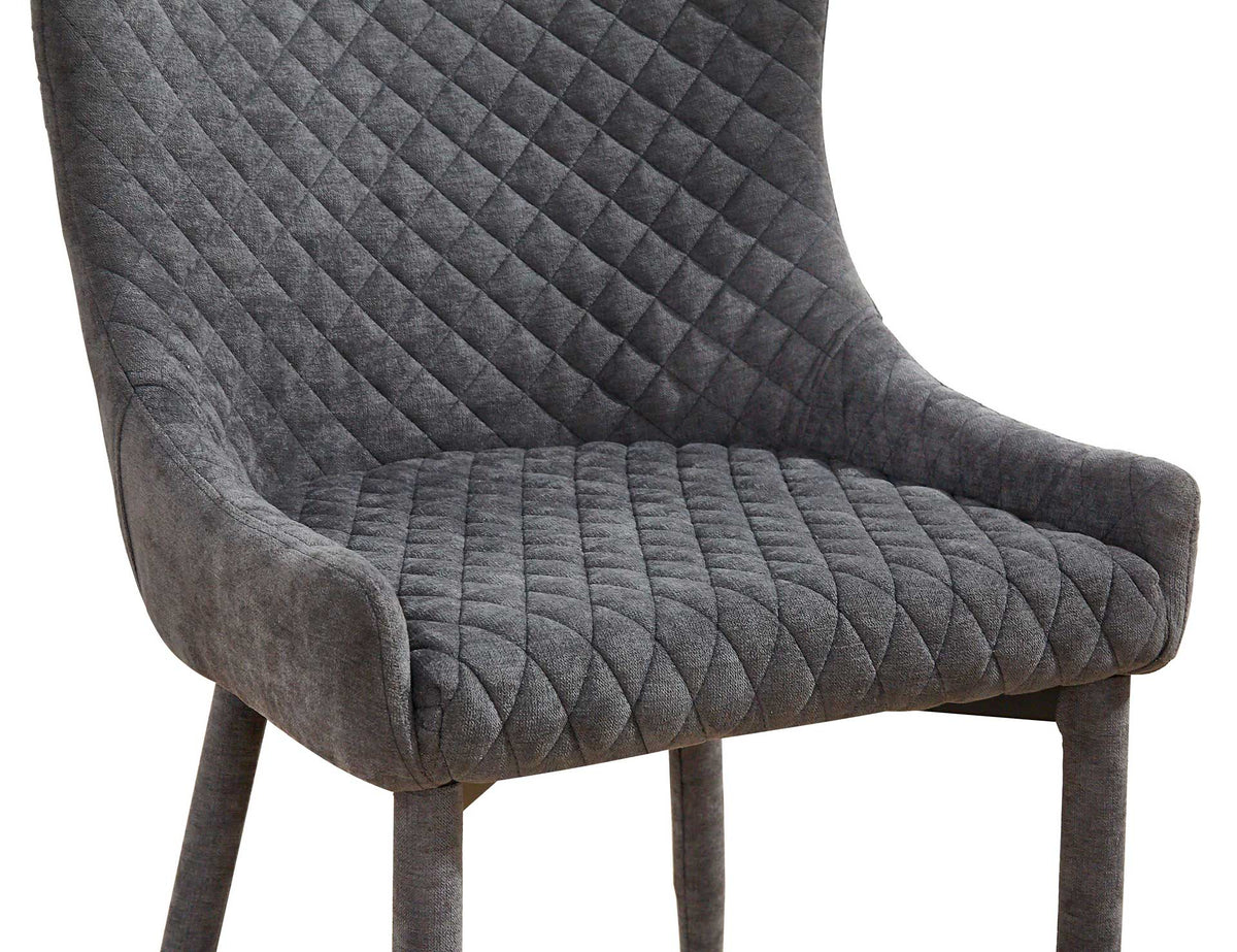 Dorian Velvet Chair Gray