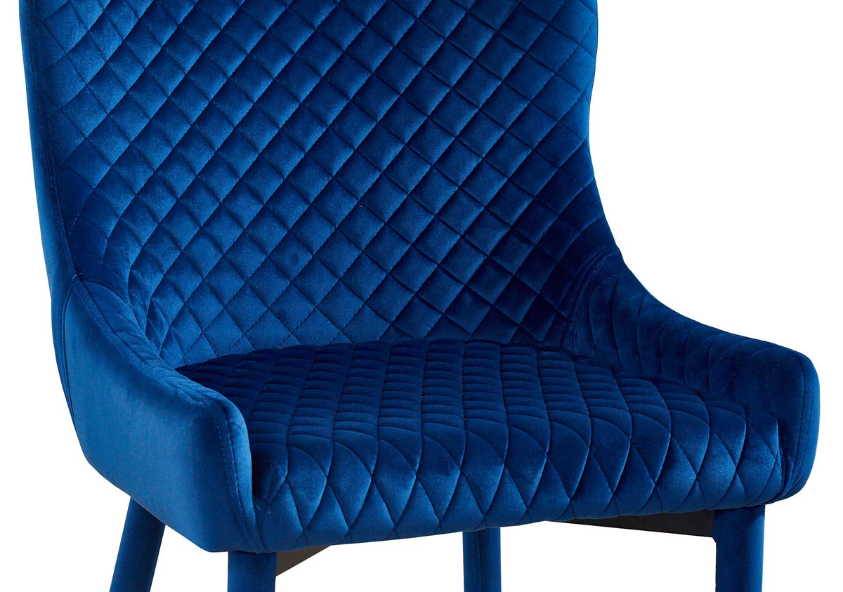 Dorian Velvet Chair Navy