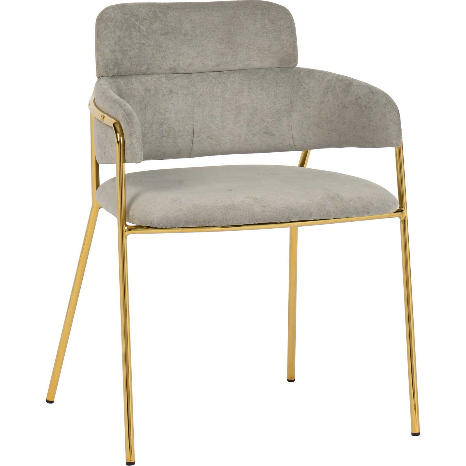 Kairo Velvet Chair Gray (Set of 2)