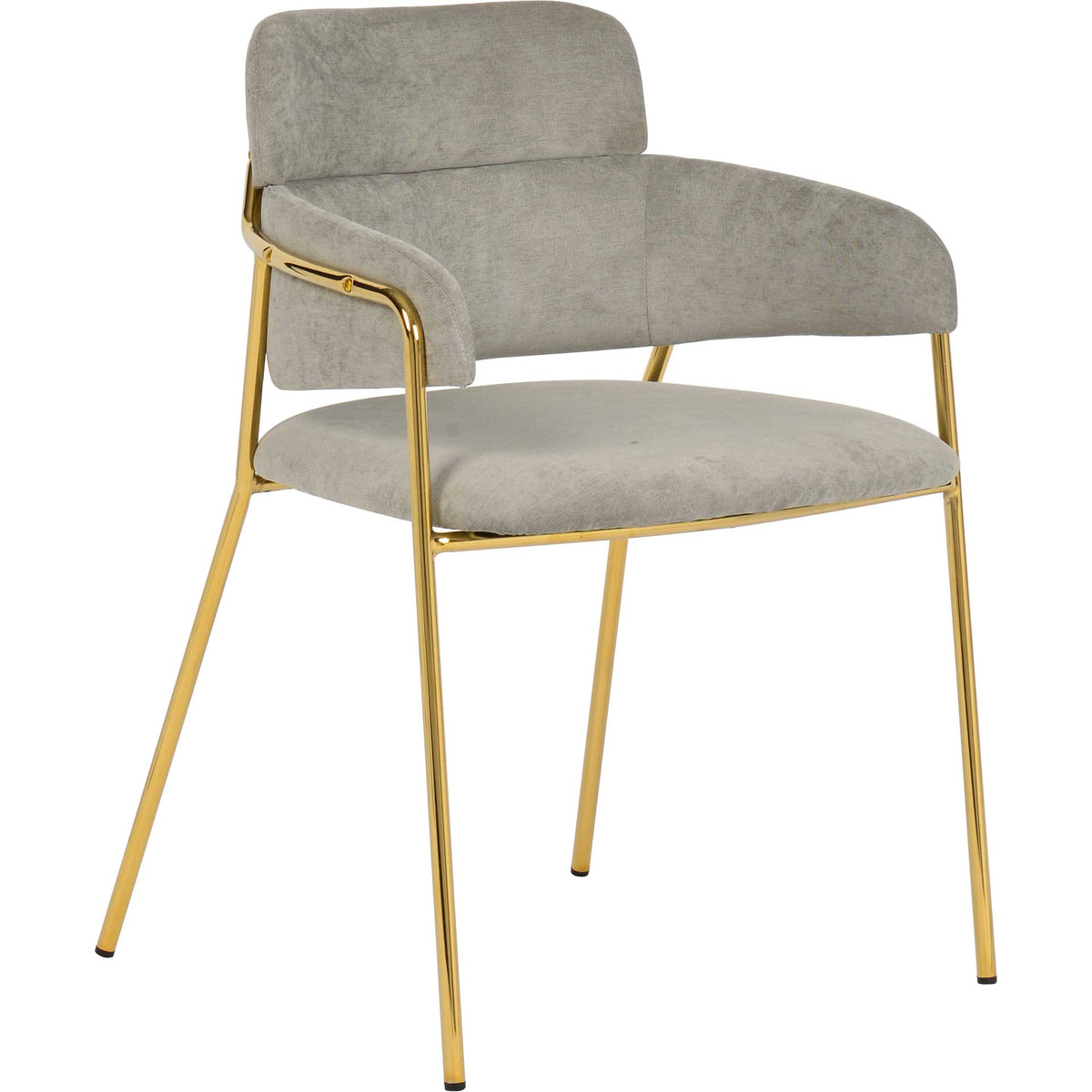 Kairo Velvet Chair Gray (Set of 2)