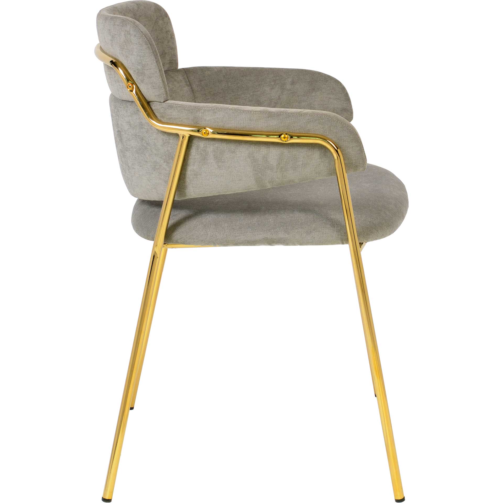 Kairo Velvet Chair Gray (Set of 2)