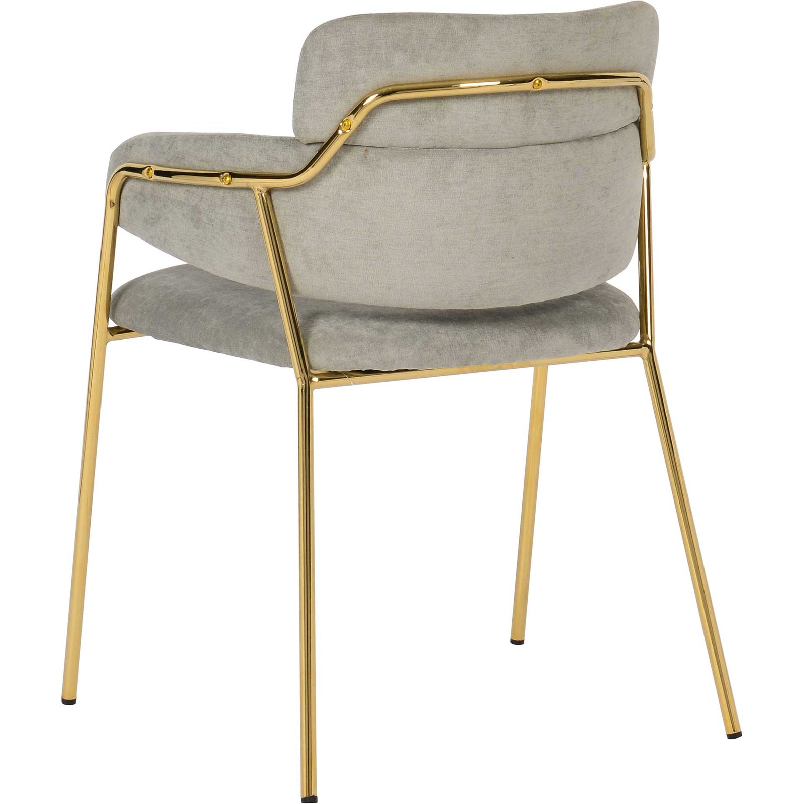 Kairo Velvet Chair Gray (Set of 2)