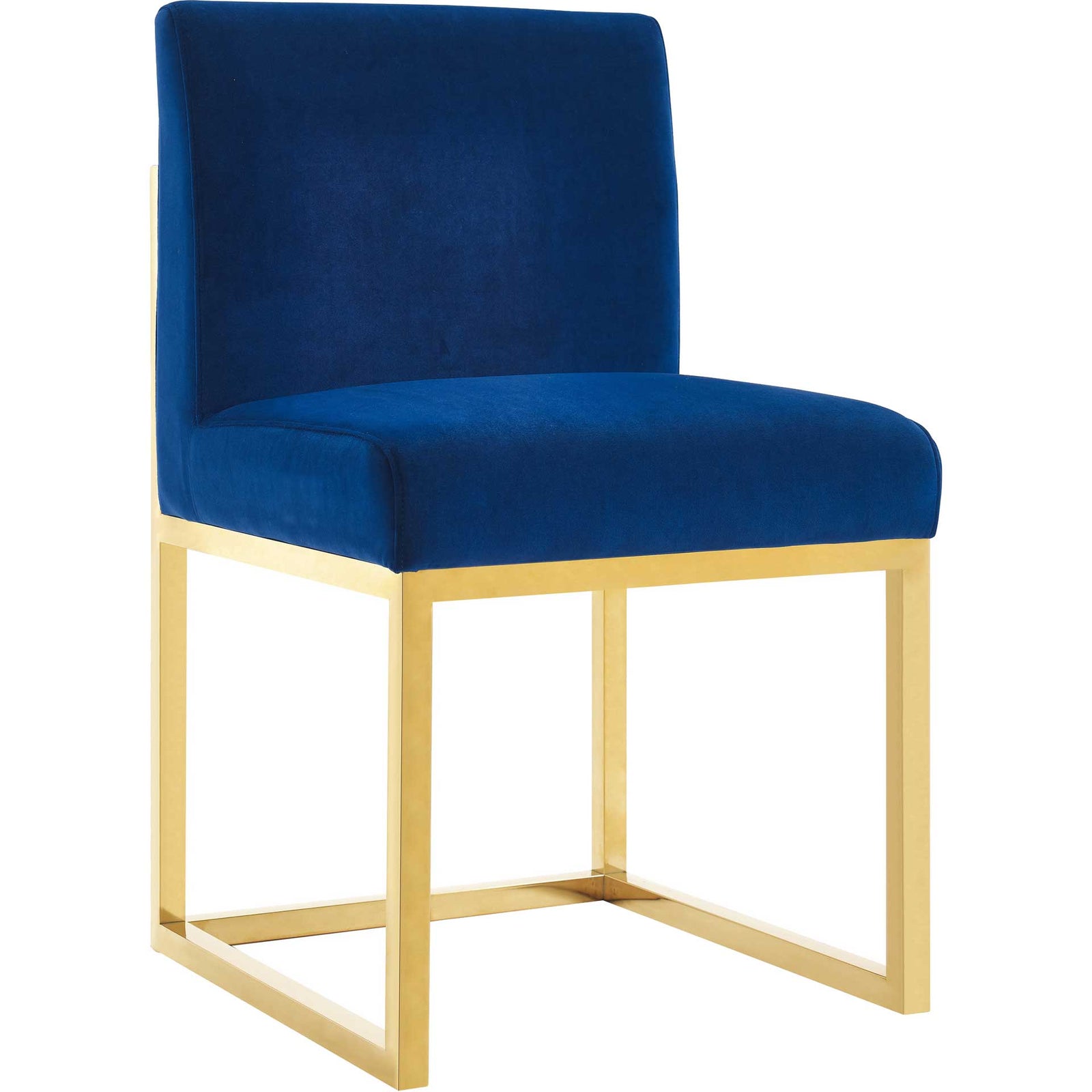 Halyn Velvet Chair Navy